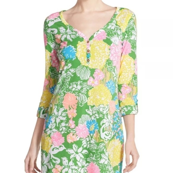 LILLY PULITZER Hibiscus Stroll Palmetto Dress S - Picture 9 of 10